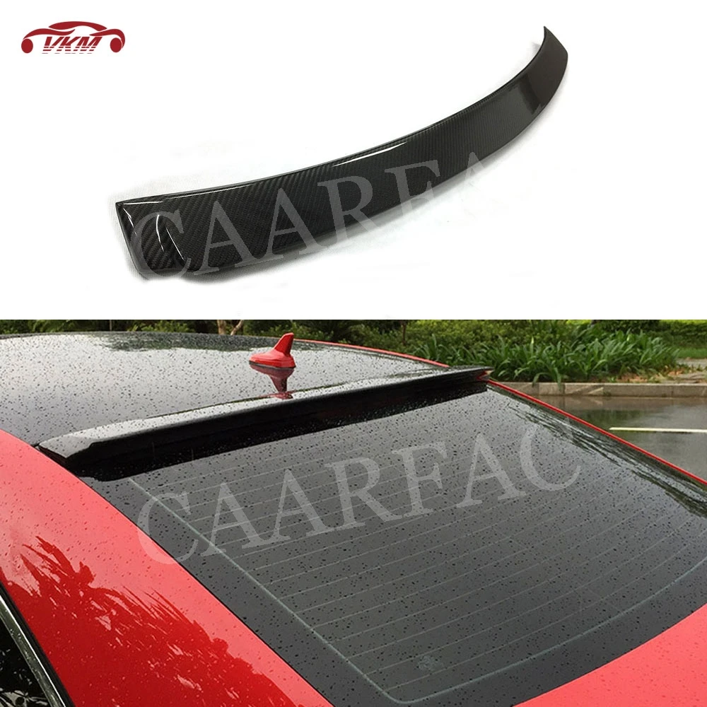 

Carbon Fiber Rear Roof Spoiler Wings for Audi A3 S3 Sedan 4 Door 2014 - 2018 FRP Prime Window Trim Decration Car Styling