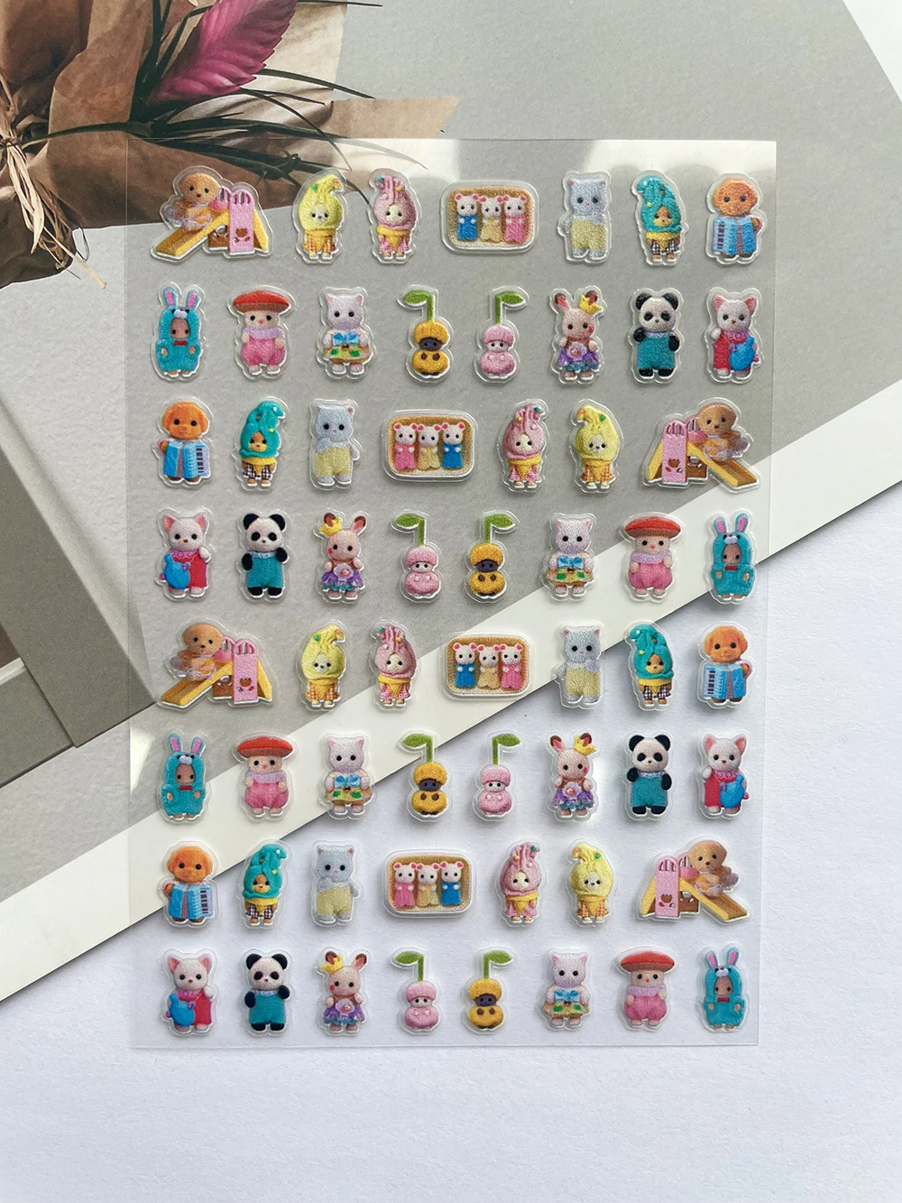 Cartoon Niedliche Senbel Familie Nagelaufkleber DIY Schreibwaren Journal Planer Aufkleber Scrapbook Notizbuch Dekoration Aufkleber Geschenk – Detail 15