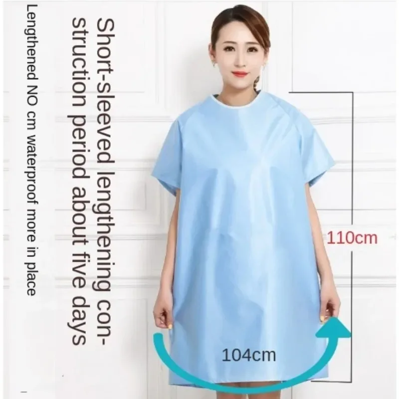 Roupas adultas à prova d'água, lavanderia seca, loja materna e de bebê, engenheiro de lactação, roupas de trabalho de manga comprida, avental