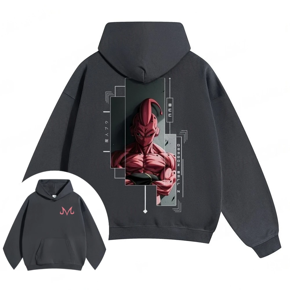 

Dragon Ball Z Men's Hoodie Sweater Majin Buu Japan Anime Spring and Autumn Boys Children's Long-sleeved Warm Parent-child Outfit