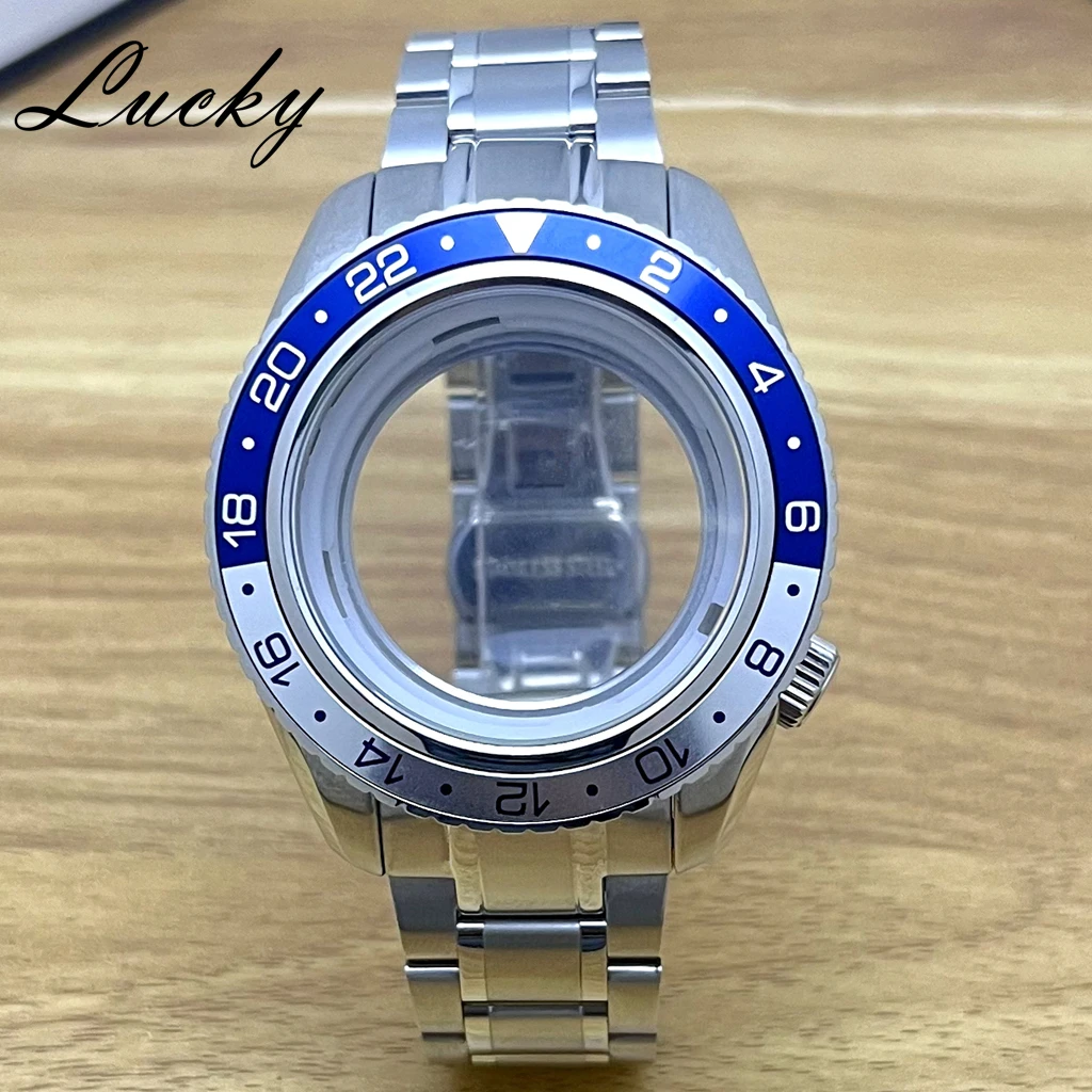 Cassa per orologio in vetro minerale da 44 mm adatta al movimento NH34 NH35 NH36 fai da te 31,5-32 quadrante accessori per orologi meccanici modificati ﻿