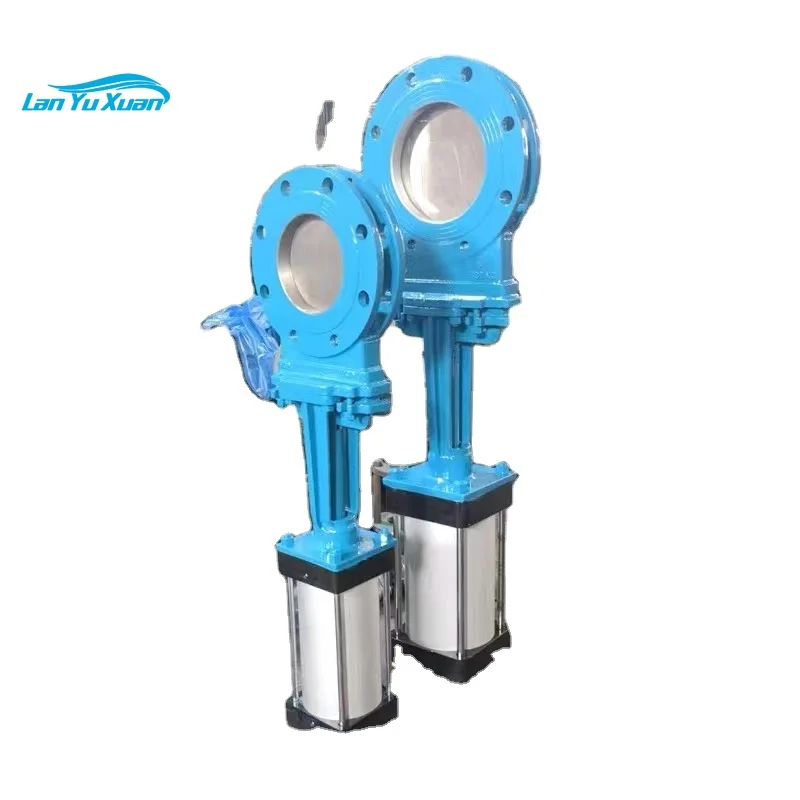 

DN200 6" Pneumatic Knife Gate Valve DN 80 EPDM stainless steel double-acting pneumatic actuator