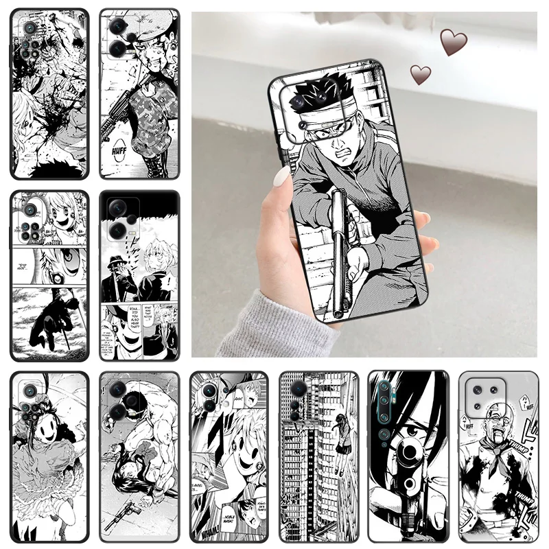 Silicone Soft Phone Case for Redmi Note 13 Pro 4G 5G 12 12c 13c Xiaomi 12t 12x 13Lite 12Lite High-Rise Invasion Manga Cover