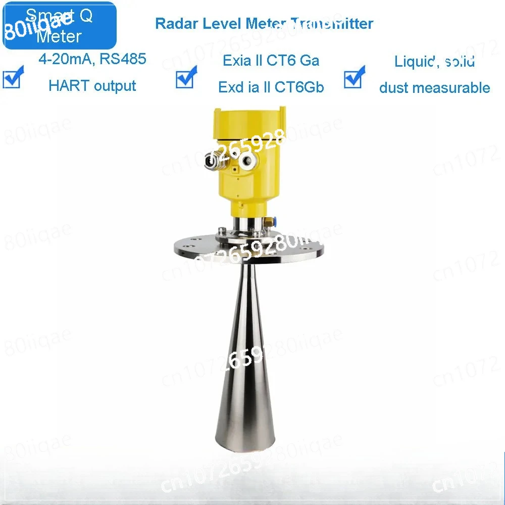 

Взрывозащищенный радарный уровнемер с управляемой волной, уровень силоса материала для пыленепробиваемой волны, высокочастотный радарный уровнемер