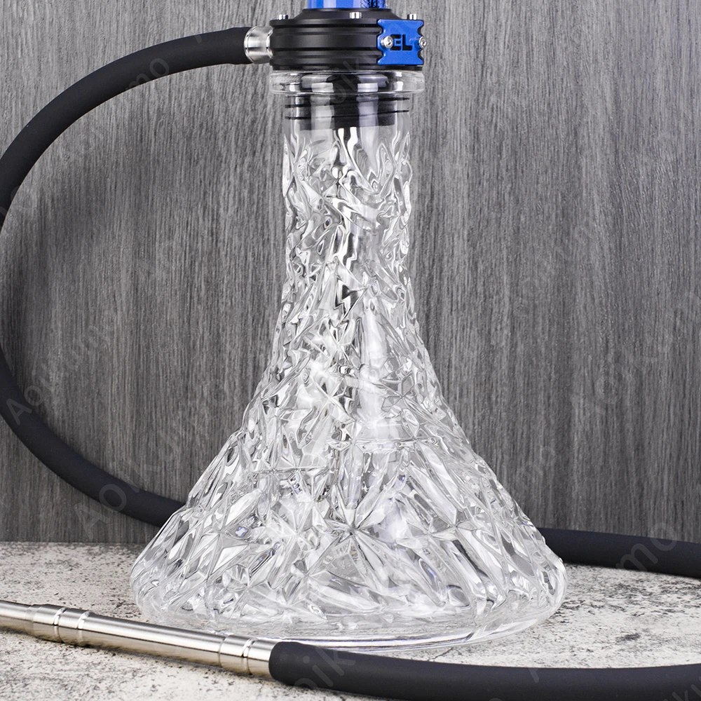 شيشة شيشة بقاعدة شيشة لخزان زجاجي لخزان المياه بقاع زجاجي لغرفة حاوية زجاجي