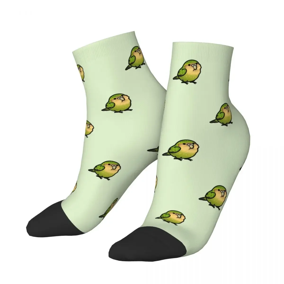 Cool Printing Chubby Kakapo Socks for Women Men Stretchy Summer Autumn Winter Parrot Bird Crew Socks