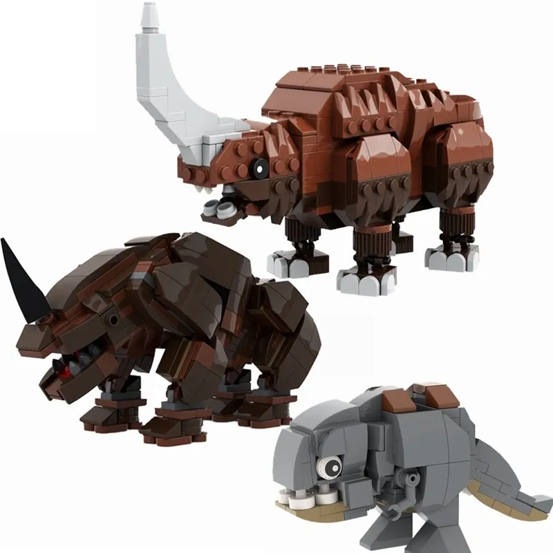 

Buildmoc Star Movie Animal Tatooine-Bantha Mudhorn Monster деревенская модель строительные блоки игрушки для детей игрушки подарки банта