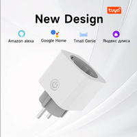 16A WIFI Smart Adaptor EU Plug Socket Power Monitoring APP Remote Control Works With Alexa Google Home