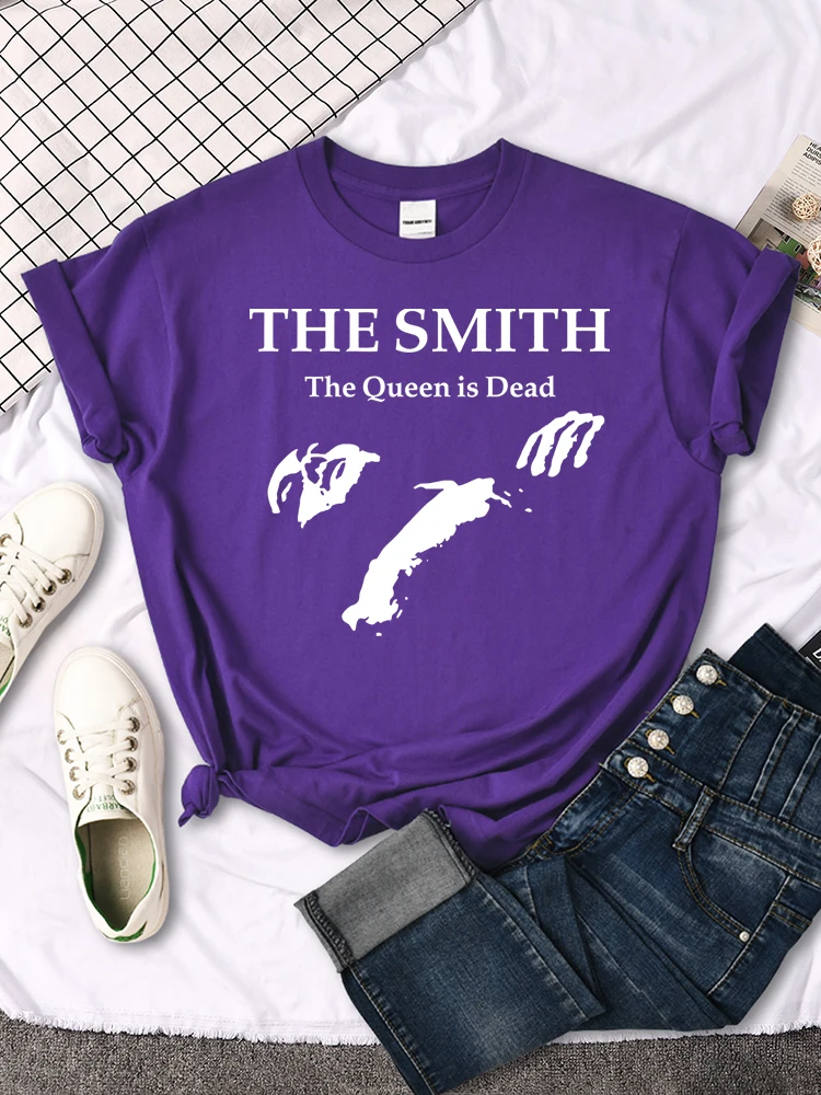 The Smith The Queen Is Dead T-Shirt Original Aesthetic Tee Tops Hip Hop Round Neck T-Shirts Loose Summer Breathablewomen Clothes