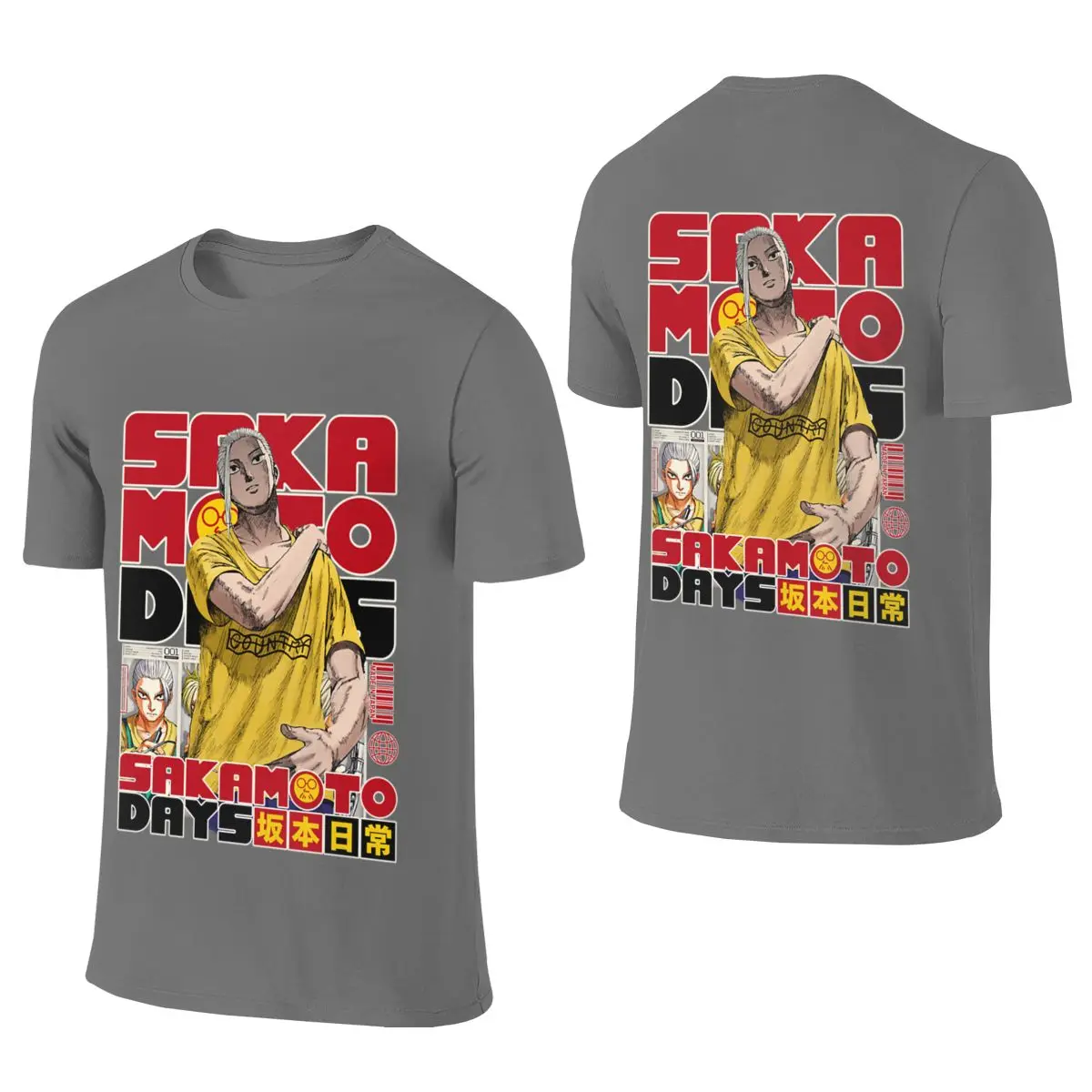 Sakamoto Tarou Commuting Reversible T-shirt Commuting Casual Anti-Static T-shirt