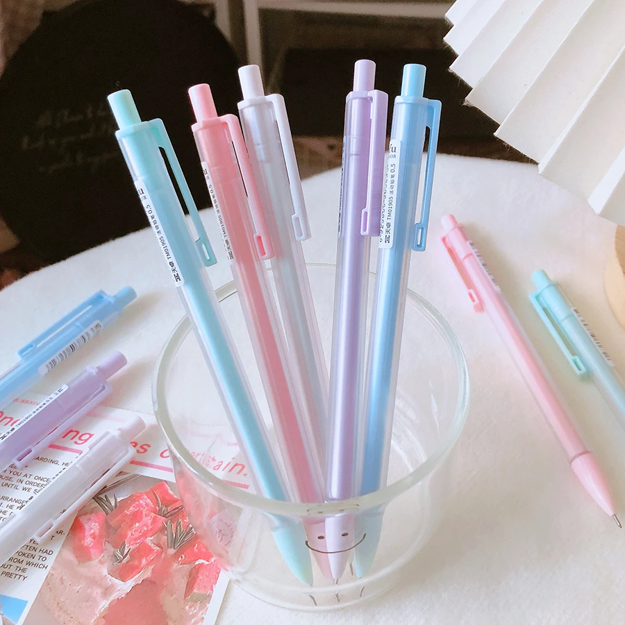 Simple Multicolored Kawaii Mechanical Pencil office Supplies Automatic Pencils 0.5MM School Supplies for Kids Student Stationery