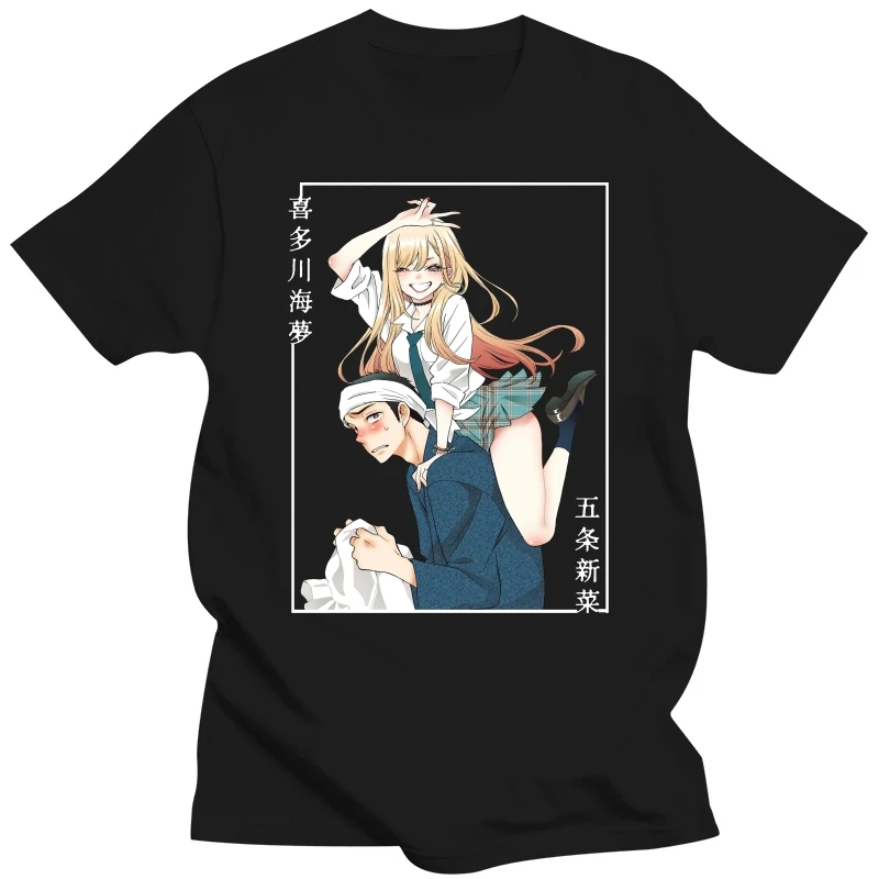 Summer Anime My Dress Up Darling Gojo Wakana Short Sleeve T-Shirts Marin Kitagawa T Shirt Casual Loose Oversized Tee Shirt Tops