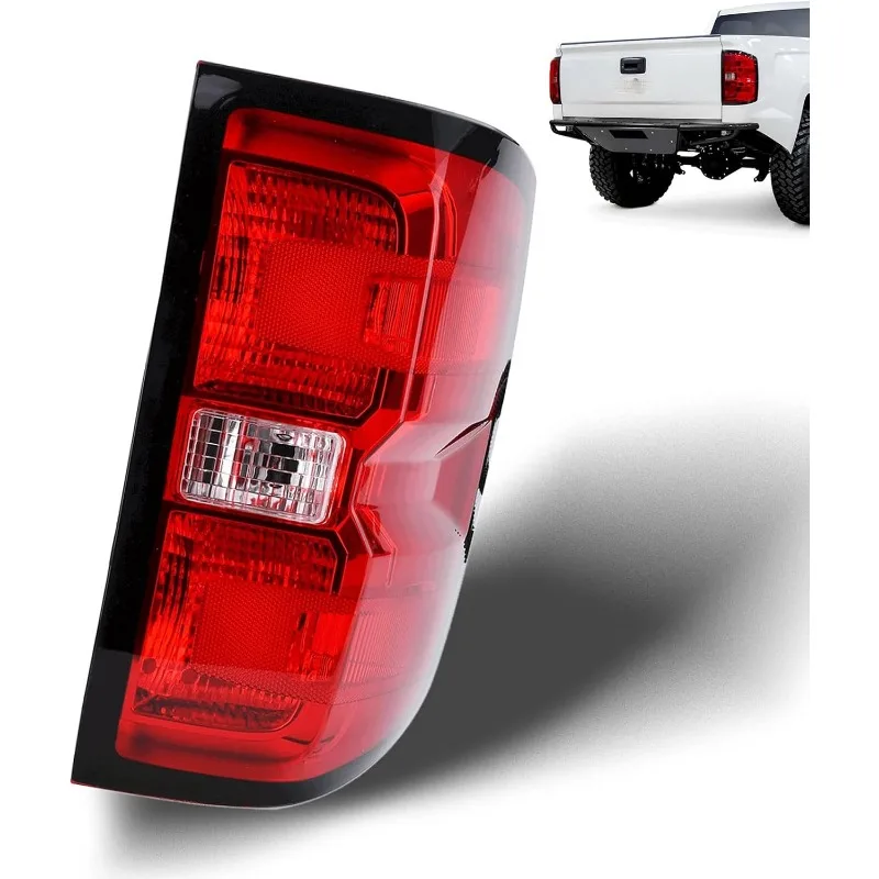 

Tail Light Assembly Compatible with 2014 2015 Chevy Silverado 1500 2500HD 3500HD GMC Sierra 3500 HD Right Passenger Side