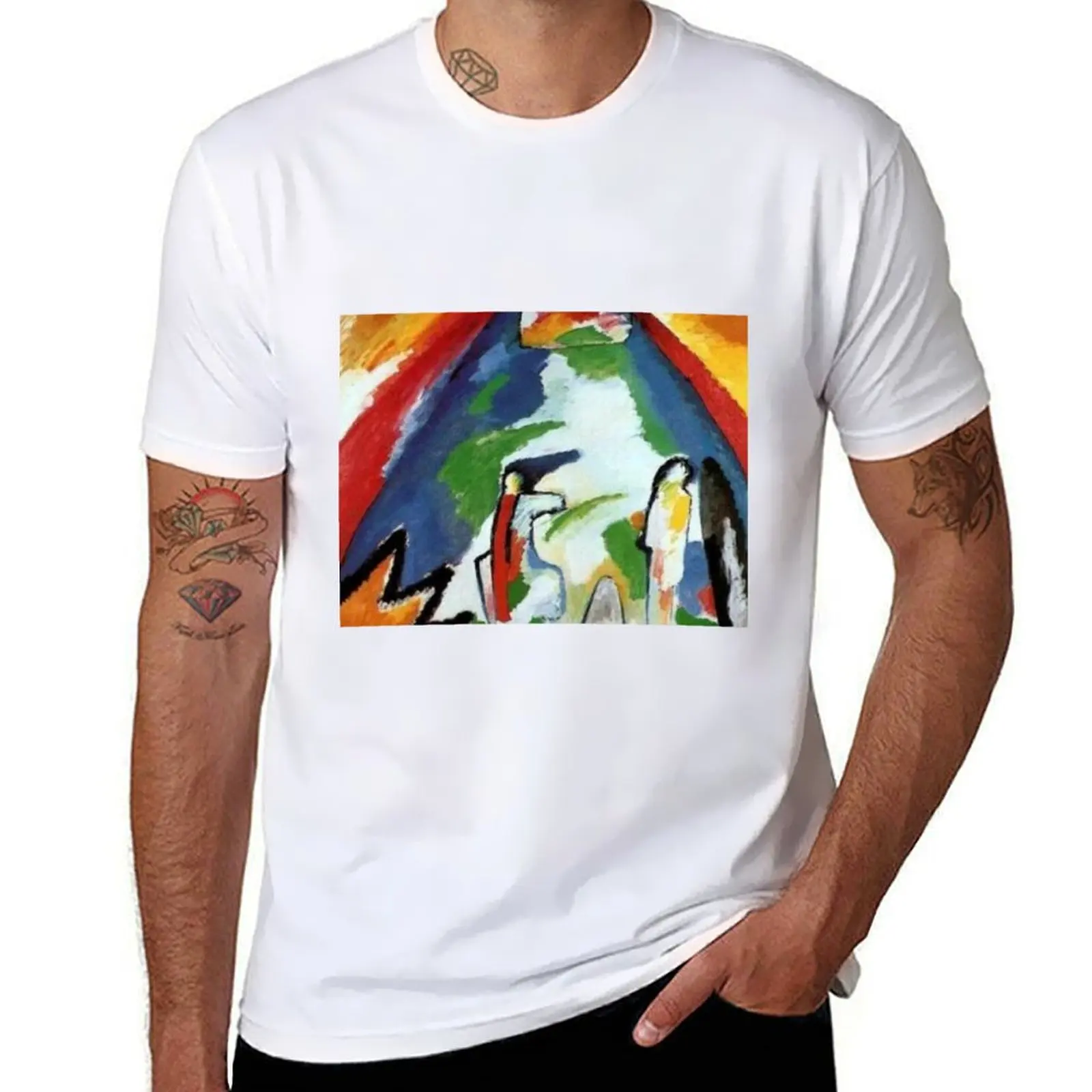 

famous A t & of poster kandinsky wassily mountain art classic essential shirt T-Shirt painting