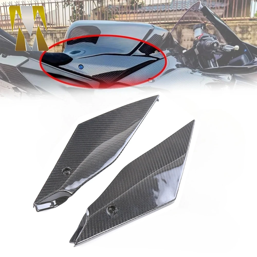 

Motorcycle Fuel Tank Guard Side Panel Fairing Kit Carbon Fiber Motorcycle Compatible with YAMAHA R1 R1M R1S 2021-2024 2025
