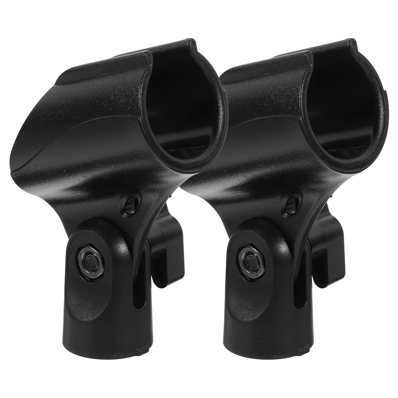 2 Pcs Microphone Clip Clips Holder Large Clamps for Stand Copper Accessories Wireless Adjustable