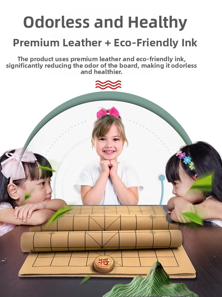 

Soft Foldable Leather Ch Board for Chinese Ch Go Five-In-A-Row Ch Board New Arrival Recommended by Little Two