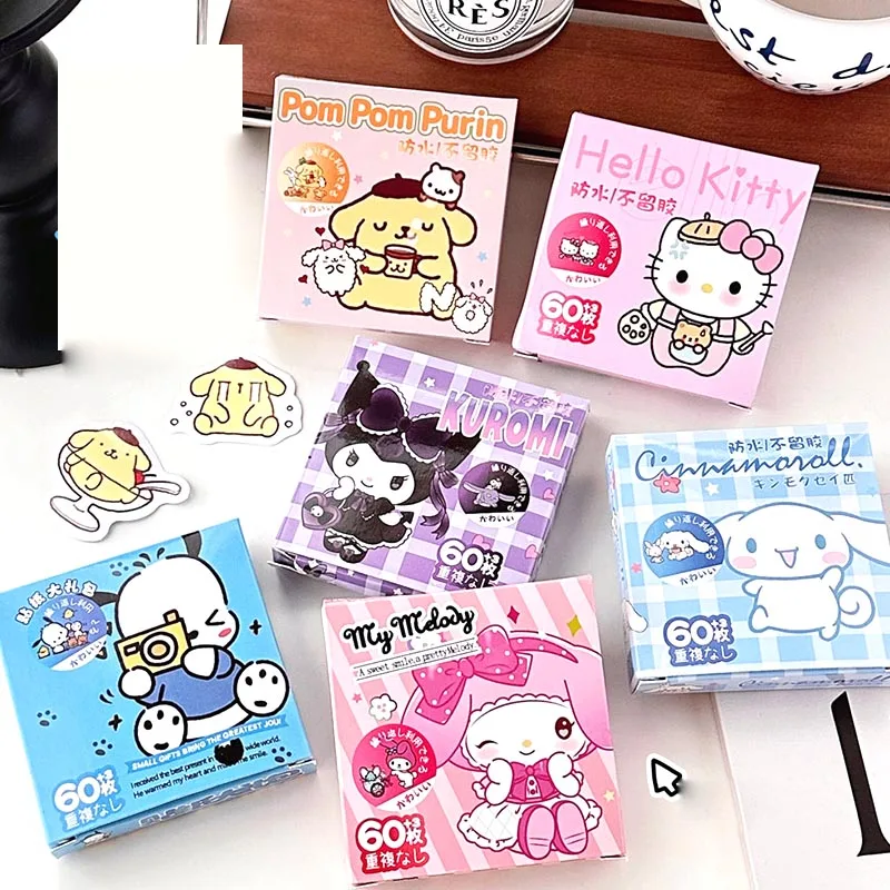 

18box/ лот Sanrio мелодия Pochacco Kuromi стикеры набор мультфильм Kitty Scrapbooking DIY дневник декоративный стикер альбом Stick Label