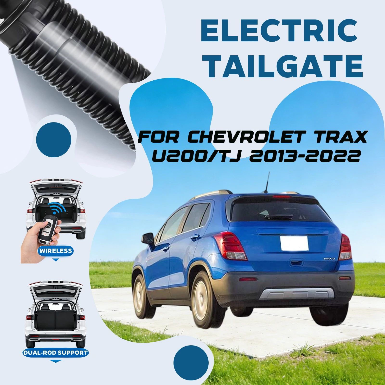 For Chevrolet Trax U200/TJ 2013-2022 Electric Tailgate Hands Free Operation Dual Rod Electric Trunk Suction Smart Control