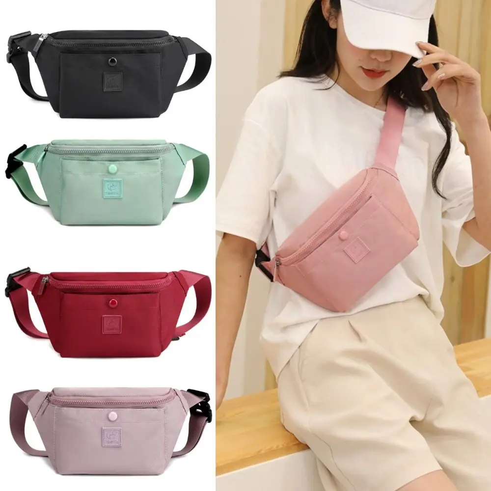 

Minimalist Nylon Multi-layer Crossbody Bag Large Capacity Casual Women's Fanny Pack Zipper Waterproof Single Shoulder Bag Daily