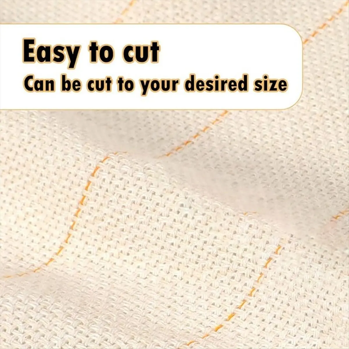 kuaishan 98 Inch X 59 Inch Tufting Cloth with Marked Lines,Monk Cloth Fabric for Punch Needle,Large Overlocking Tufting Cloth