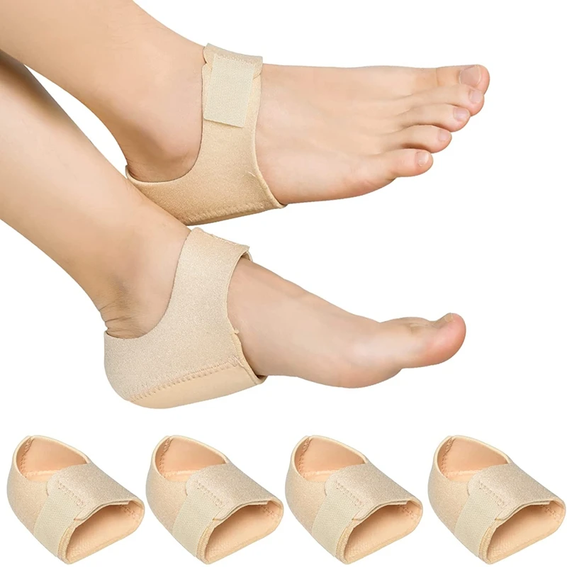 Heel Cushion Gel Feet Care Socks Heel Cups Pads Repair Skin Care Heel Cover Pain Relief for Plantar Fasciitis Protectors Sleeves