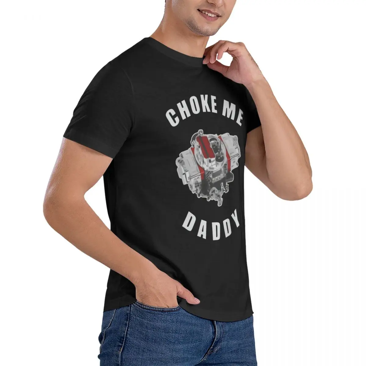 Choke Me Daddy Shirt Print Casual Loose Tee Shirt Harajuku Unisex T-shirt