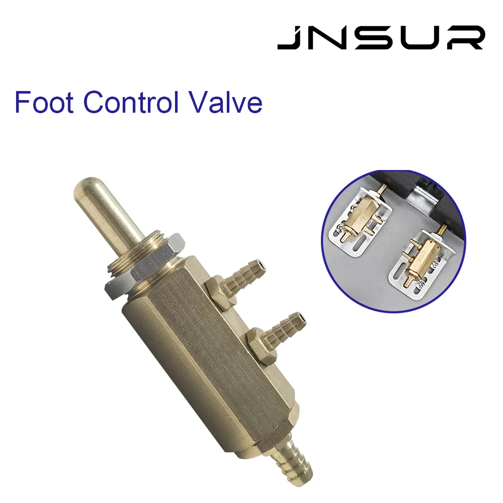 JNSUR Dental Foot Control Valve Dental Unit Foot Circular Pedal Switch 3/5 mm Multifunction Pedal Valve Dental Chair Accessories