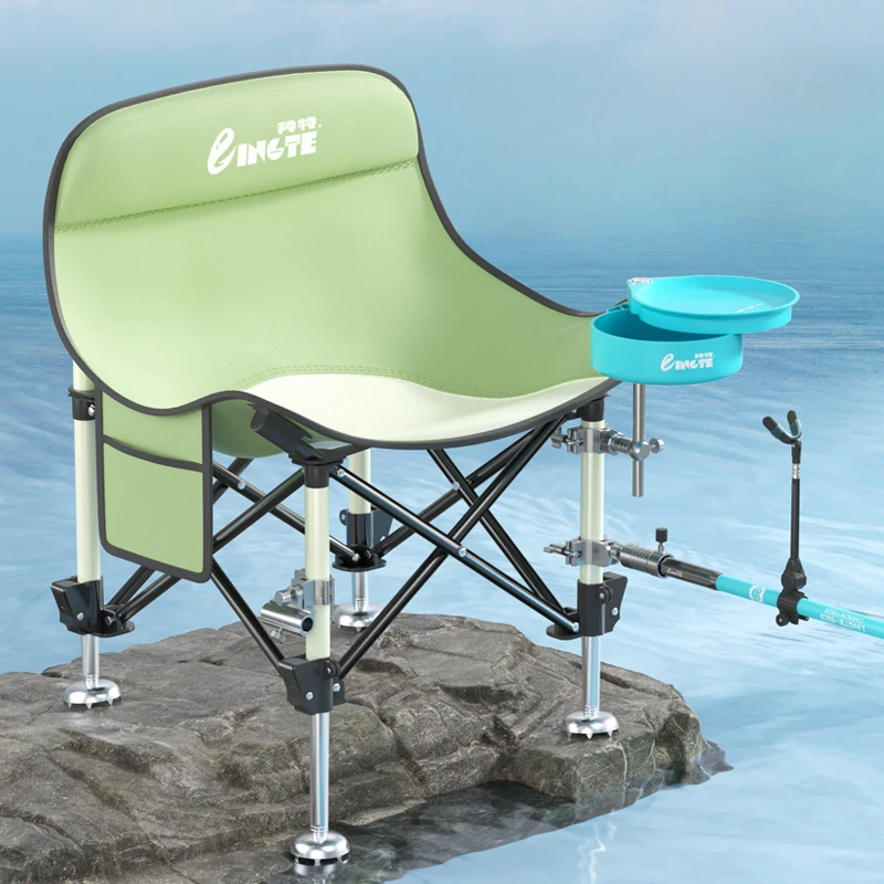 Modern Moon Fishing Chairs Specific Tourist Portable Folding Fishing Chairs Camping Ultralight Outdoor Furniture Angelstuhl FYFC