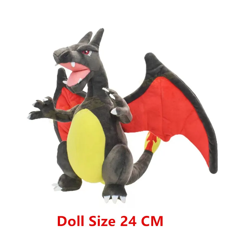 20-38 Cm Big Size Pokemon Plush Cartoon Anime Figure Super Dragon Charizard High Quality Plush Stuffed Pet Model Children Gifts