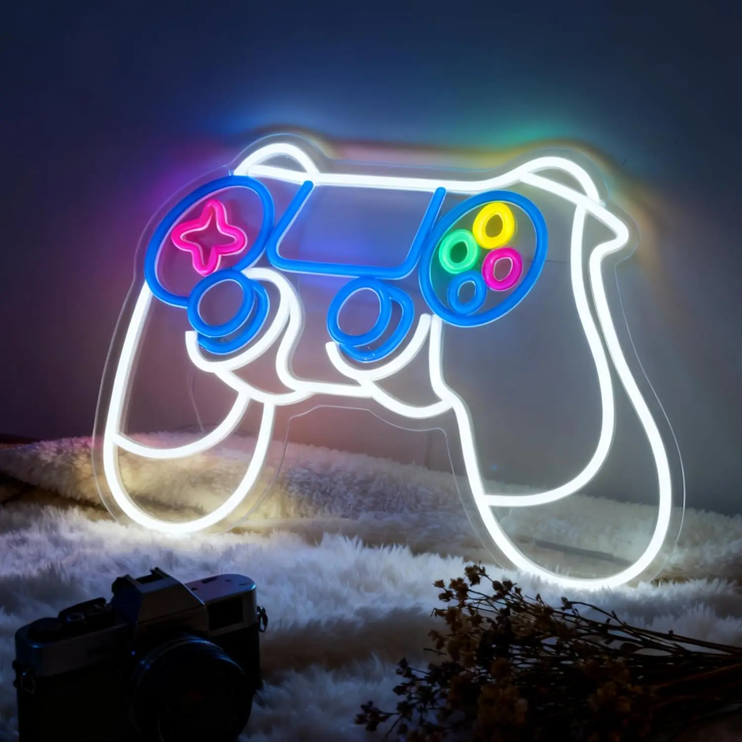 

Game Controller Neon Sign USB Powered Decorative Neon Light for Gaming Room Party Bar Boy Bedroom Decoration Birthday Gift