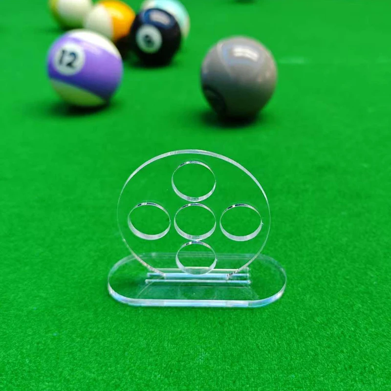 Transparent Billiard Rod Trainer Stroke Exerciser 1/5 Holes Pool Cue Stroke Training Device Billiards Accessories