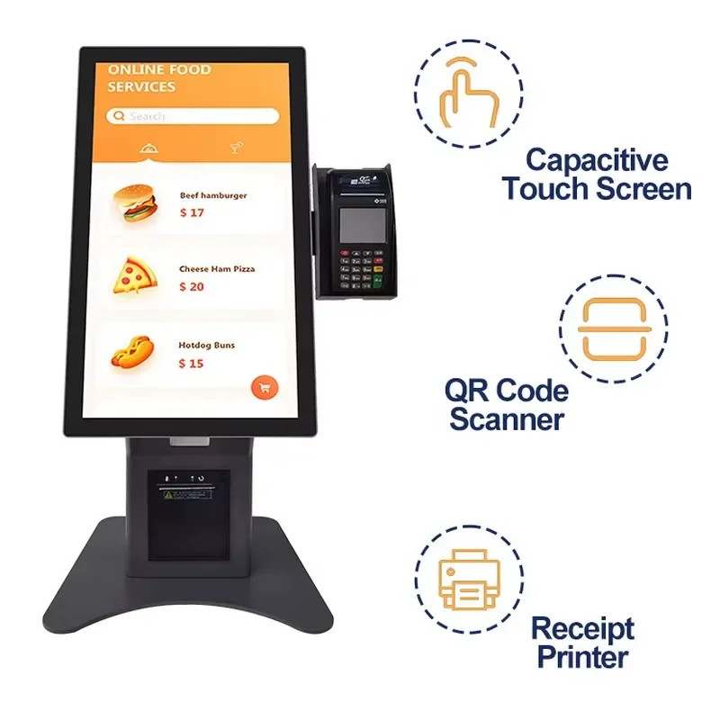 Designed for modern retail and hospitality businesses, this Sinmar 15.6 inch All in One POS system streamlines checkout