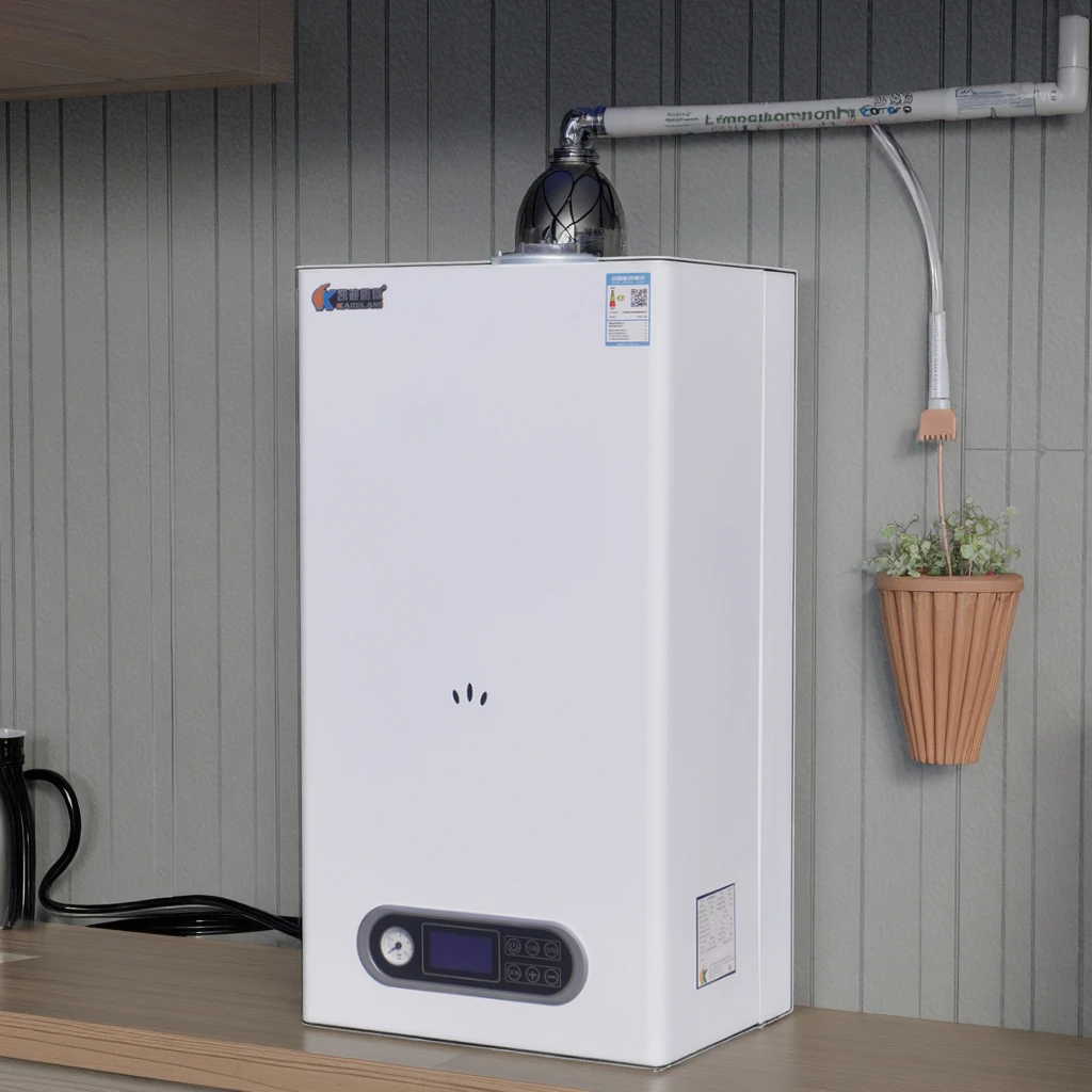 

24KW Electric & Natural Gas Wall-Mounted Copper Heat Exchanger Tankless Water Heater With 12L Capacity For Household Use
