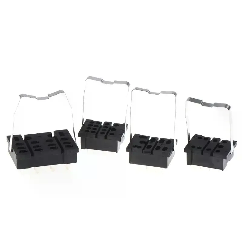 PCB Mount Relay Socket Base PT08-0 PT14-02 PY14-02 8-Pin 14-Pin Solder Type Relay Holder For Intermediate Relays