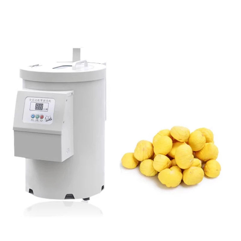 Automatic Chestnut Peeler Machine Commercial Chestnut Shelling Machine 10 Blade Chestnuts Skin Removal Processador