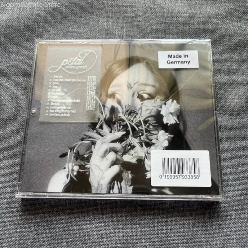 Pop Ariana Grande Petal Music CD Album 12‑Tracks Hate That I Made You Love Me, Music Record for Car Walkman Home Collection Gift