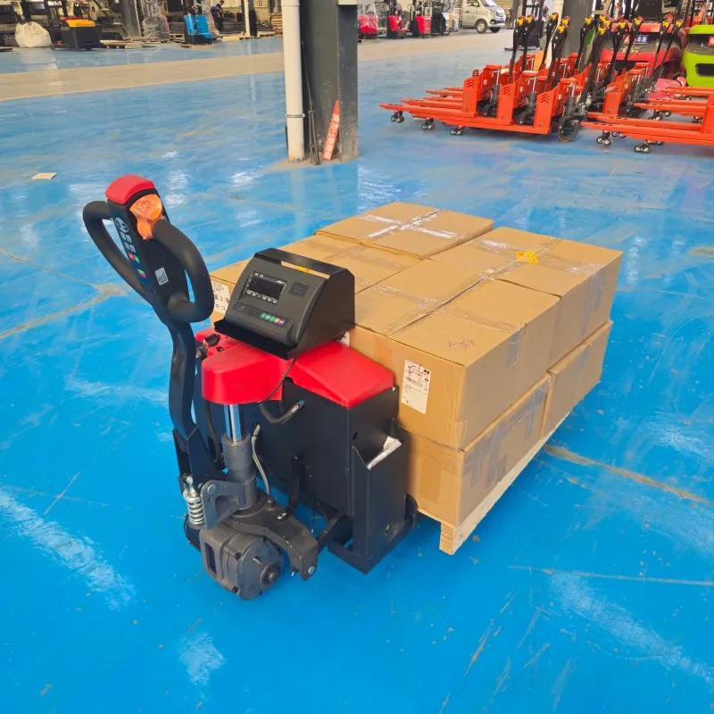 

1500kg Forklift Pallet Truck with Electric Battery Pallet Truck Electronic Forklift Scale Manual Hydraulic Pallet with Scale