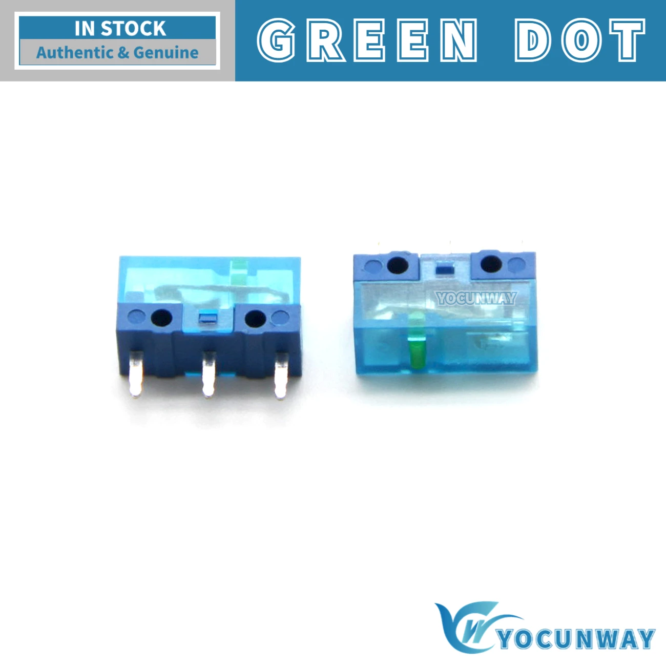 5Pcs-100Pcs New Original HUANO Micro Switch Transparent Shell Pink Blue Yellow Dot 80 Million Lifespan Mouse Button Repair