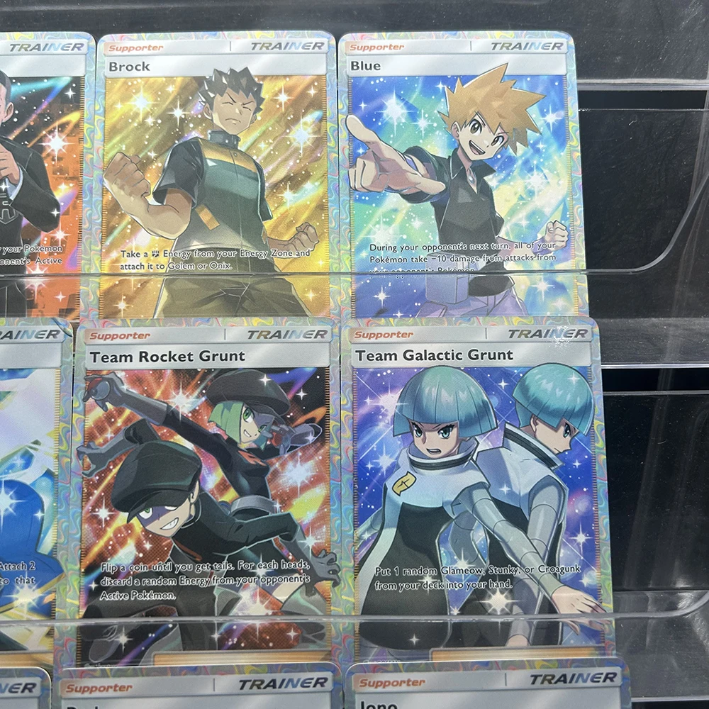 9PCS Full Art Collectible Trading Cards Set Anime Style Blue Red Lono Character Cards Premium Glossy Gift for Collectors Gifts - view 5