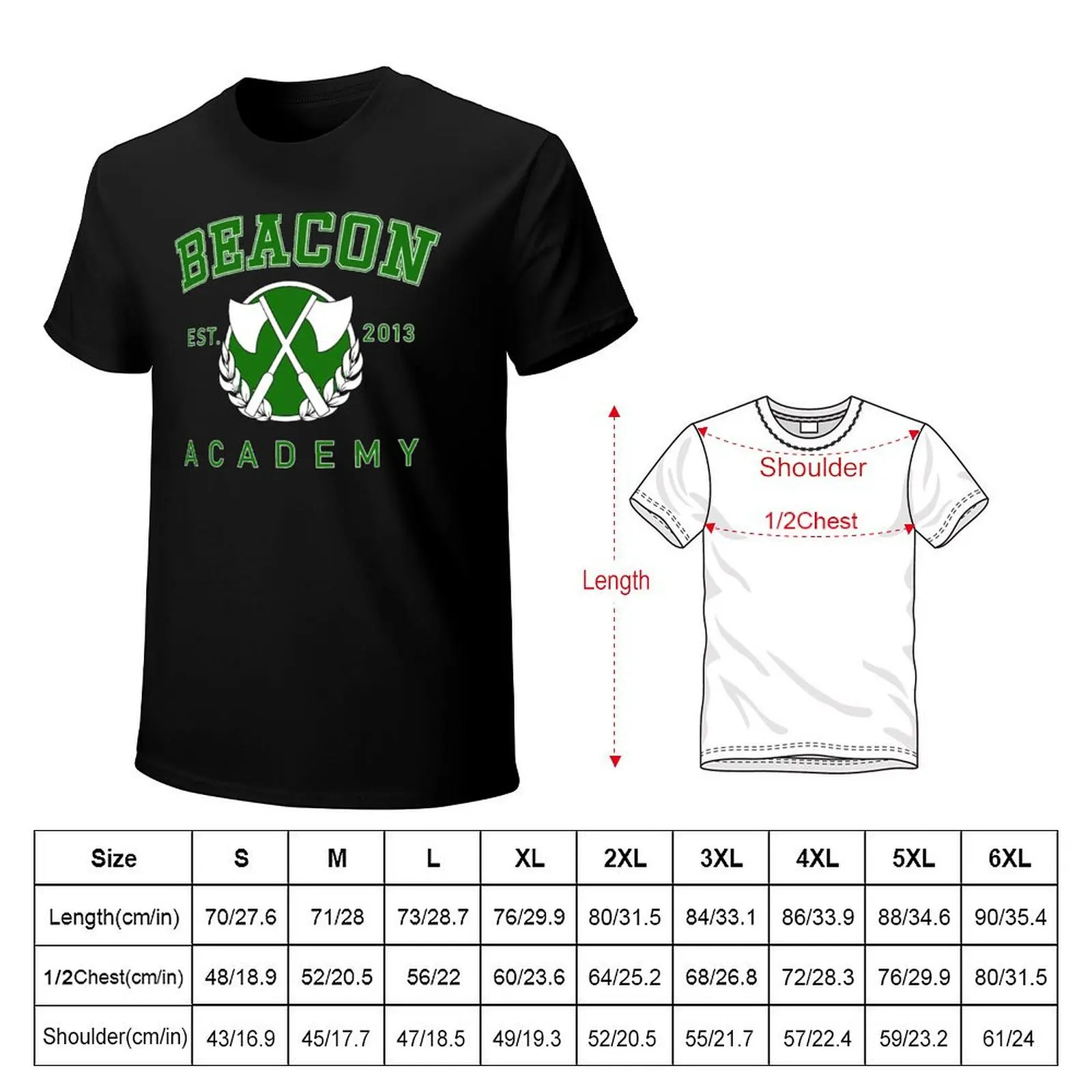 Beacon Academy College Print T-Shirt t shirts cotton 100% T-Shirt