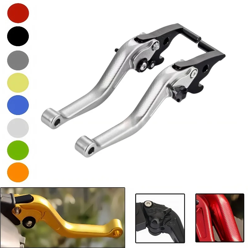 3D Clutch Lever Brake Lever Set For Suzuki GSXR600/GSXR750 2006-2010 GSXR1000 2005-06 Adjustable Handle Levers Motorcycle Parts