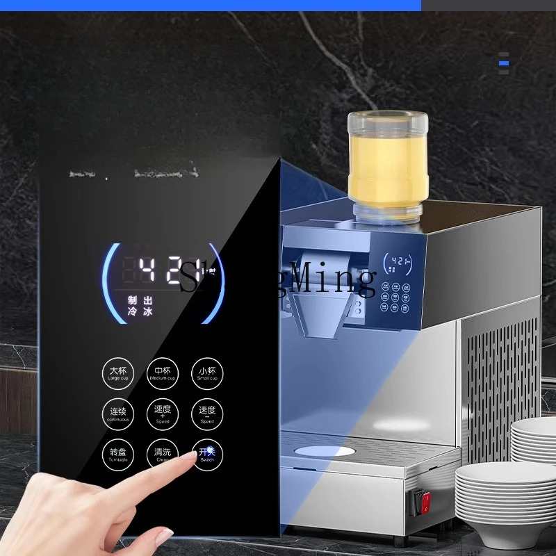 Máquina de hielo de copo de nieve SM fácil de operar, hielo afeitado comercial, pequeña cepilladora automática, máquina de hielo raspado