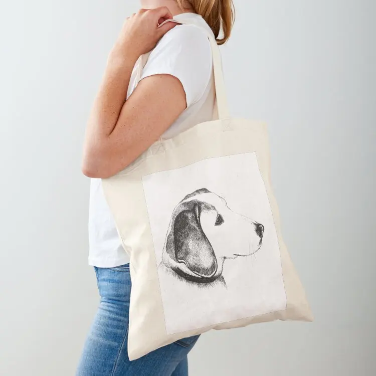 

Beagle dog Tote Bag Shopper Canvas stote bag foldable reusable bag hand