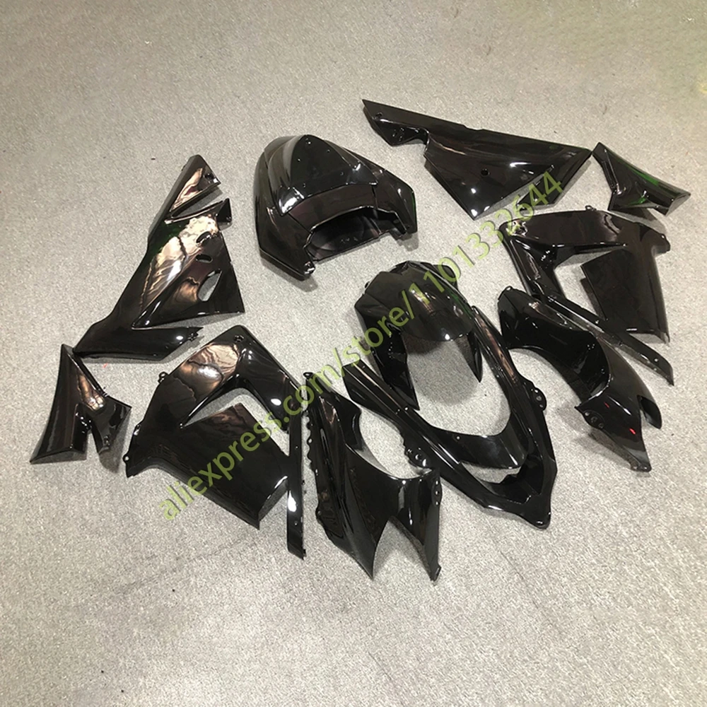 Full Fairing Kit ZX10R 2004 2005 Glassy Matte Black Refitting Motorcycle Customized Fairings for Kawasaki ZX 10R 04 05