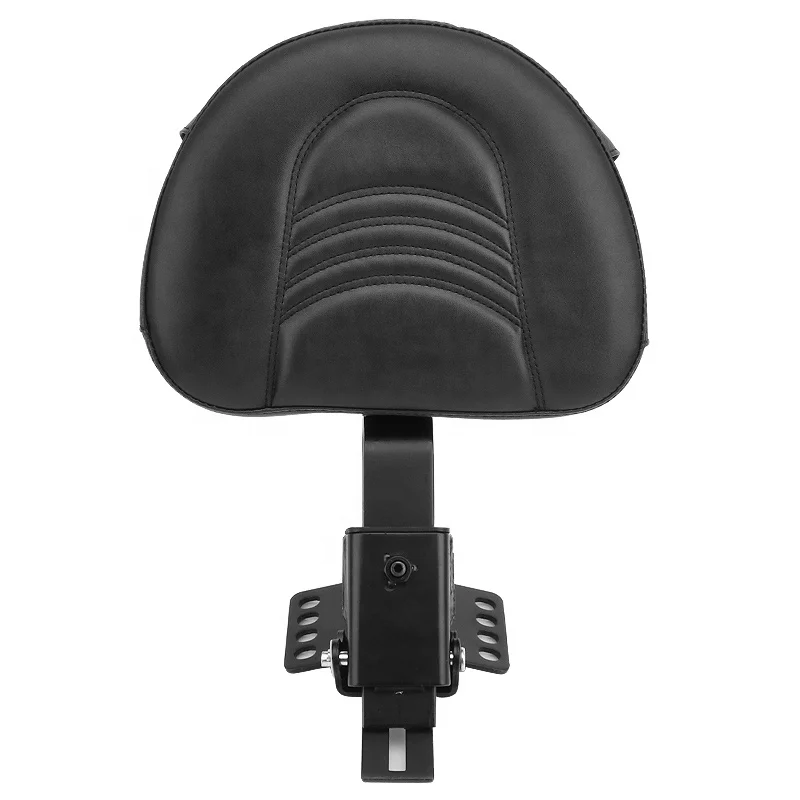 

Motorcycles Adjustable Stitched Backrest Driver Rider Back Pad For Harley Touring Road King Street Glide 2009-2018