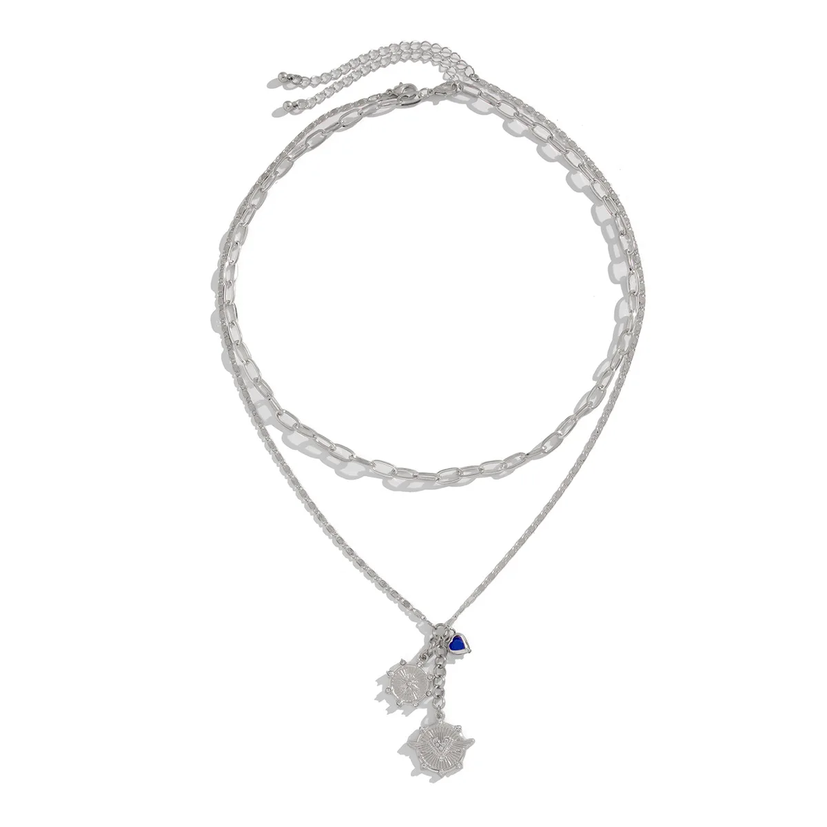 

Love Pendant Necklace Men's Versatile Premium Sense Stacked Jewelry Diamond Men's Accessories