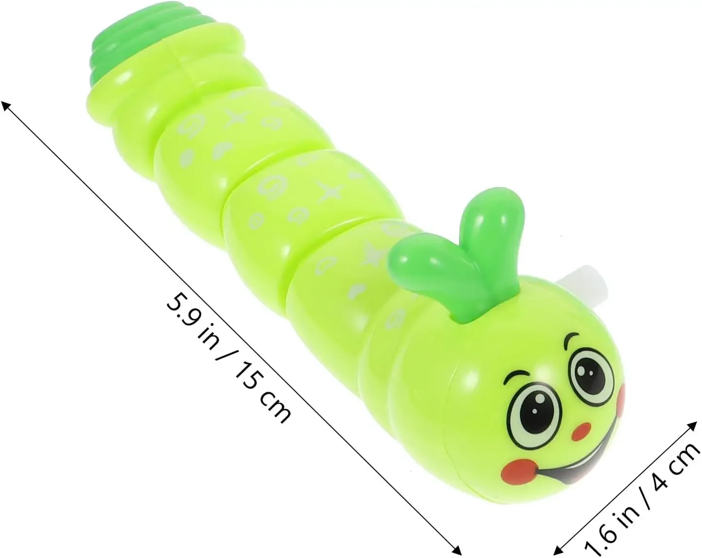 Afbeelding 7: 1pc Leuke Wind Up Clockwork Rups Speelgoed voor Kat Clockwork Huisdier Speelgoed Kauwen Klauwen Duimbeet Huisdier Accessoires Interactief Speelgoed