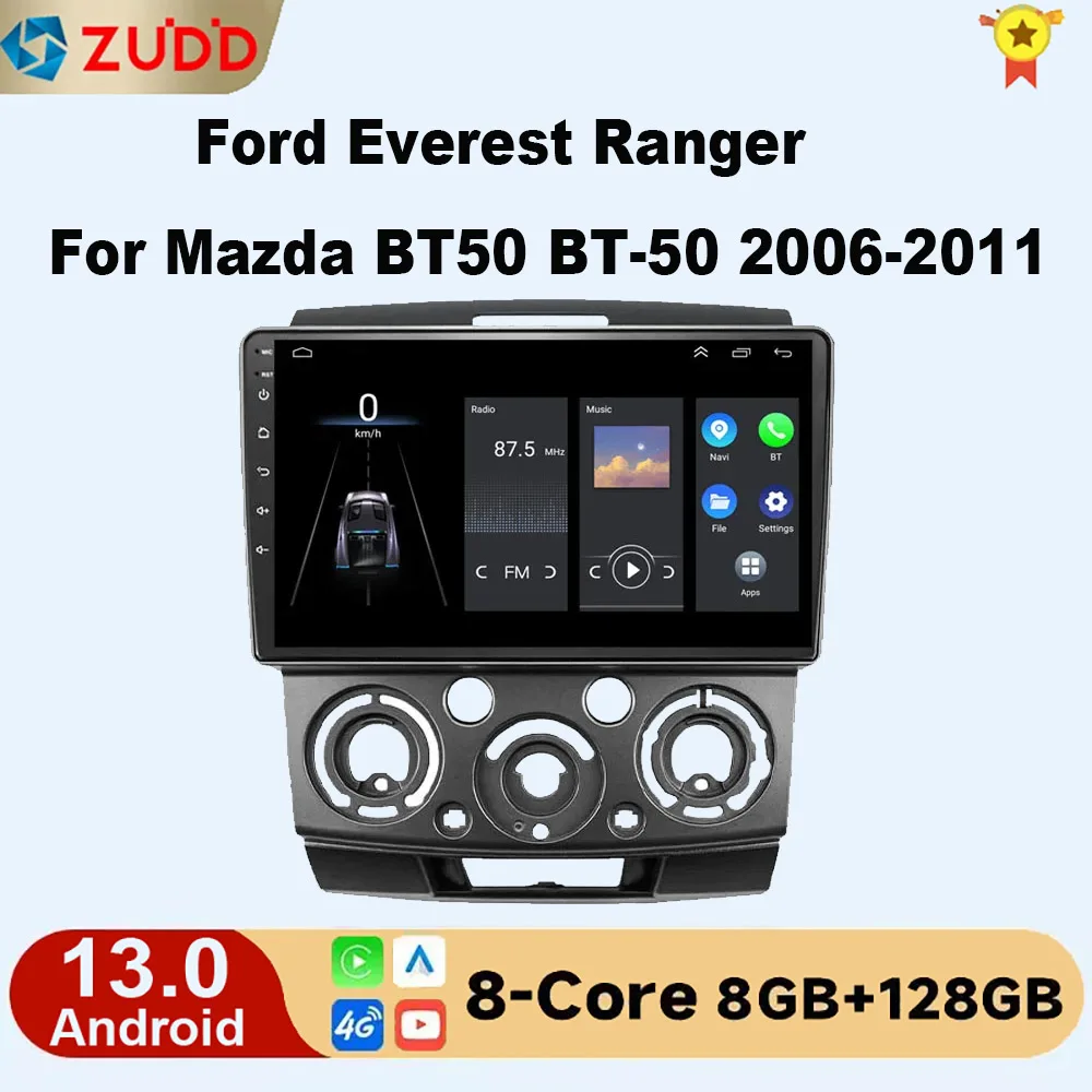 

Car Stereo for Ford Everest Ranger For Mazda BT50 BT-50 2006-2011 2 Din Android 13 Carplay Radio Multimedia Player Autoradio