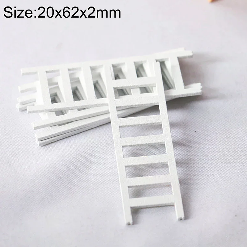 5 قطعة 1:12 دمية أثاث مصغر سلم خشبي الدرج ديكور المنزل